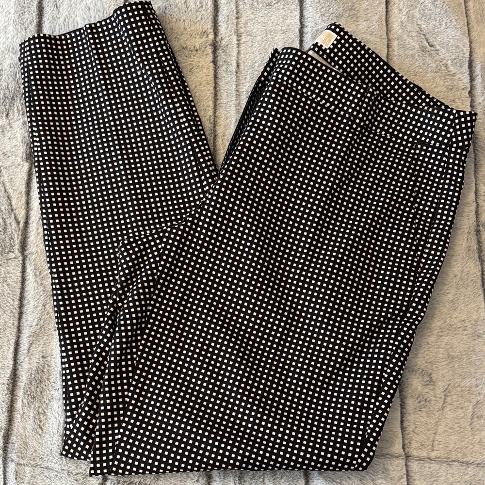 MICHAEL Michael Kors Stretch Cotton Patterned Slim Fit Pants